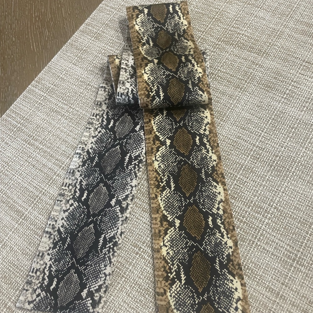 Coach silk handbag ties